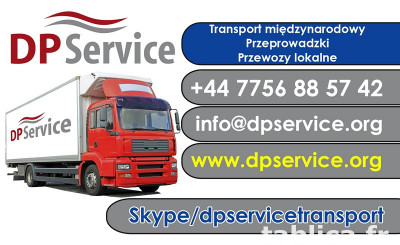 Przeprowadzki, przewozy, transport do/z Francji