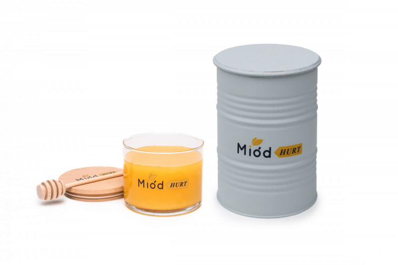 Miód naturalny w beczkach 290-295 g 5